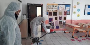 Iğdır'da okullar dezenfekte edildi
