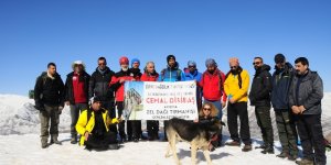 Tunceli'de Zel Dağ'ına tırmanış gerçekleştirildi