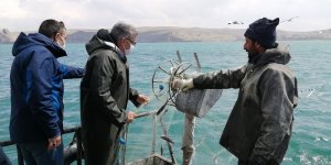 Vali Bilmez, yasak öncesi balıkçılar ile gölden son ağları çekti