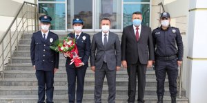Kaymakam Türkman'dan kahraman polislere ziyaret