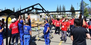 Erzincan UMKE, Adana'da düzenlenen Ağır İklim Sahra Hastanesi kurulum eğitimine katıldı
