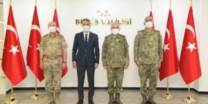 3. Ordu Komutanı Korgeneral Öngay, Vali Çağatay'ı ziyaret etti