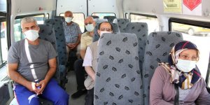 Tunceli'de evden hastaneye aşı servisi