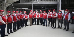 Türk Kızılay Genel Başkanı Kerem Kınık, Malatya'daki üretim üssü ziyaretinde konuştu: