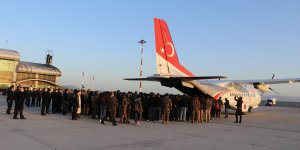 Ağrı'da PKK'lı teröristlerin taciz ateşi sonucu şehit olan özel harekat polisinin naaşı memleketine uğurlandı