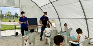 '2021 Afet Eğitim Yılı' kapsamında çocuklar bilgilendirildi