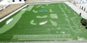 Erzurum'da Futgolf sahası yapıldı