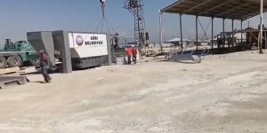 Ağrı'da en büyük asfalt plentinin kurulumu için çalışmalar başladı