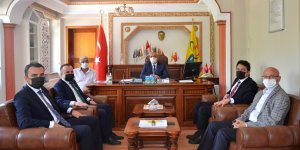 Kaymakamlardan PTT Başmüdürü Işık'a ziyaret