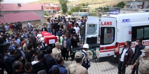 Bitlis'te şehit güvenlik korucusu son yolculuğuna uğurlandı