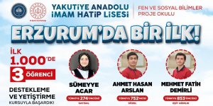 Yakutiye Anadolu İmam Hatip Lisesi'nden büyük başarı