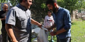 Belçika’daki hayırseverlerin gönderdiği kurbanlar Diyadin’de ihtiyaç sahiplerine ulaştırıldı