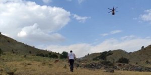 Dağda rahatsızlanan çobanın imdadına ambulans helikopter yetişti