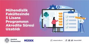 Mühendislik Fakültesinde 5 lisans programının akredite süresi uzatıldı