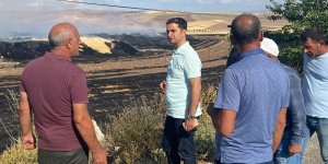 Tunceli'de çıkan yangında 300 ton saman kül oldu