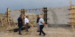 Hayvancılık işletmesi inşaat çalışmaları incelendi