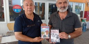 Ünsal, "Yüreğim İrevan'da kaldı" romanını Alkazak'a hediye etti