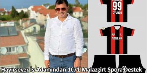 Hayırsever iş adamından 1071 Malazgirt Spor'a destek
