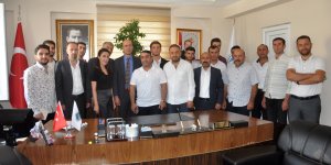 Başkan Büyüksu, il birincilerini makamında ağırladı