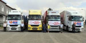 Ağrı’dan sel bölgesine dikkat çeken destek: 4 tır yardım yola çıktı