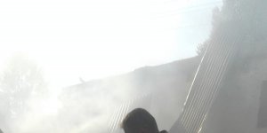 Muradiye'de samanlık yangını