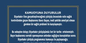 2 bin kişilik Diyarbakır yürüyüşü ertelendi