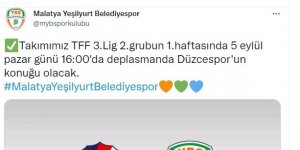 Yeşilyurt Belediyespor Düzce deplasmanına gidiyor
