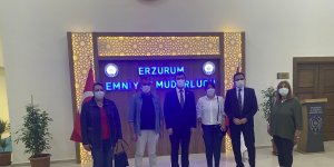 Erzurum Yeni Medya Derneğinden Emniyet Müdürü Tuncer’e ziyaret