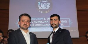 TÜGVA'nın Erzurum Temsilciliği'ni Erhan Bayrak devraldı