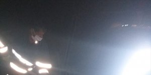 Ağrı'da asfalt zifti birikintisine düşen köpeği itfaiye kurtardı