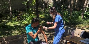 Pasinler'de aşılama çalışmaları tüm hızıyla devam ediyor
