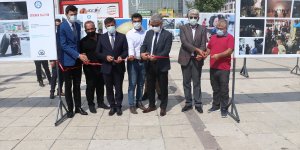 Medya-İş, Erzincan'da AA'nın fotoğraflarından oluşan 'Direnen Filistin' konulu sergi açtı