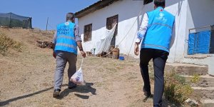 Baskil'de ihtiyaç sahibi 150 aileye kurban eti dağıtıldı