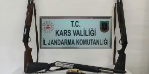 Kars'ta ruhsatsız silah bulunduran 4 kişi gözaltına alındı