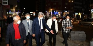 Vali Bilmez, Sıhke Caddesi'nde incelemelerde bulundu