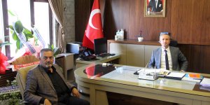 Başkan Aydın’dan Milli Eğitim Müdürü Kökrek'e 'Hayırlı olsun' ziyareti