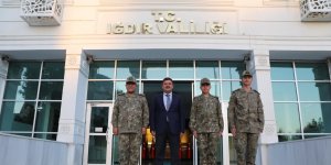 Tuğgeneral Özbakır Vali Sarıibrahimi ziyaret etti