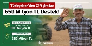 Türkşeker'den çiftçilere 650 milyon lira destek