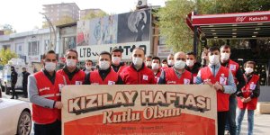 Hakkari'de Kızılay Haftası yürüyüşü