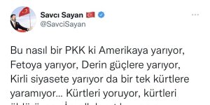 Başkan Sayan: "PKK Kürtleri öldürüyor"