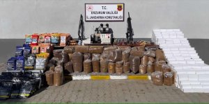 Erzurum'da kaçak sigara ve tütün sattıkları iddiasıyla 6 zanlı yakalandı