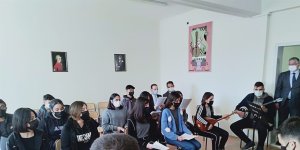 Yeşilyurt'ta liseye covid 19 denetimi