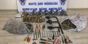 Erzurum'da hırsızların iş yerlerine sattığı çalıntı malzemeler eş zamanlı operasyonla bulundu