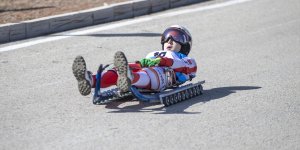 Tekerlekli Kızak Türkiye Şampiyonası, Erzurum'da devam ediyor