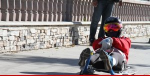 Tekerlekli kızak yarışları Erzurum'da nefesleri kesecek