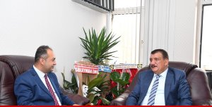 Başkan Gürkan'dan Baro Başkanı Demez'e hayırlı olsun ziyareti