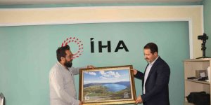 Tatvan Belediye Başkanı Mehmet Emin Geylani'den İHA'ya ziyaret
