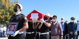 Kazada ölen polis memuru ve babası son yolculuğuna uğurlandı