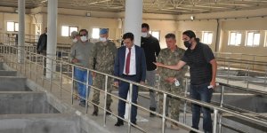 Kaymakam Özdemir içme suyu arıtma tesisinde incelemelerde bulundu