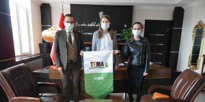TEMA'dan Kaymakam Fatma Turhan Keser'e 'hayırlı olsun' ziyareti